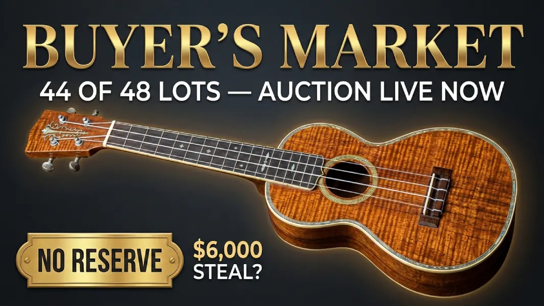 Rare Vintage Martin 5K Koa Ukulele | No Reserve Live Auction
